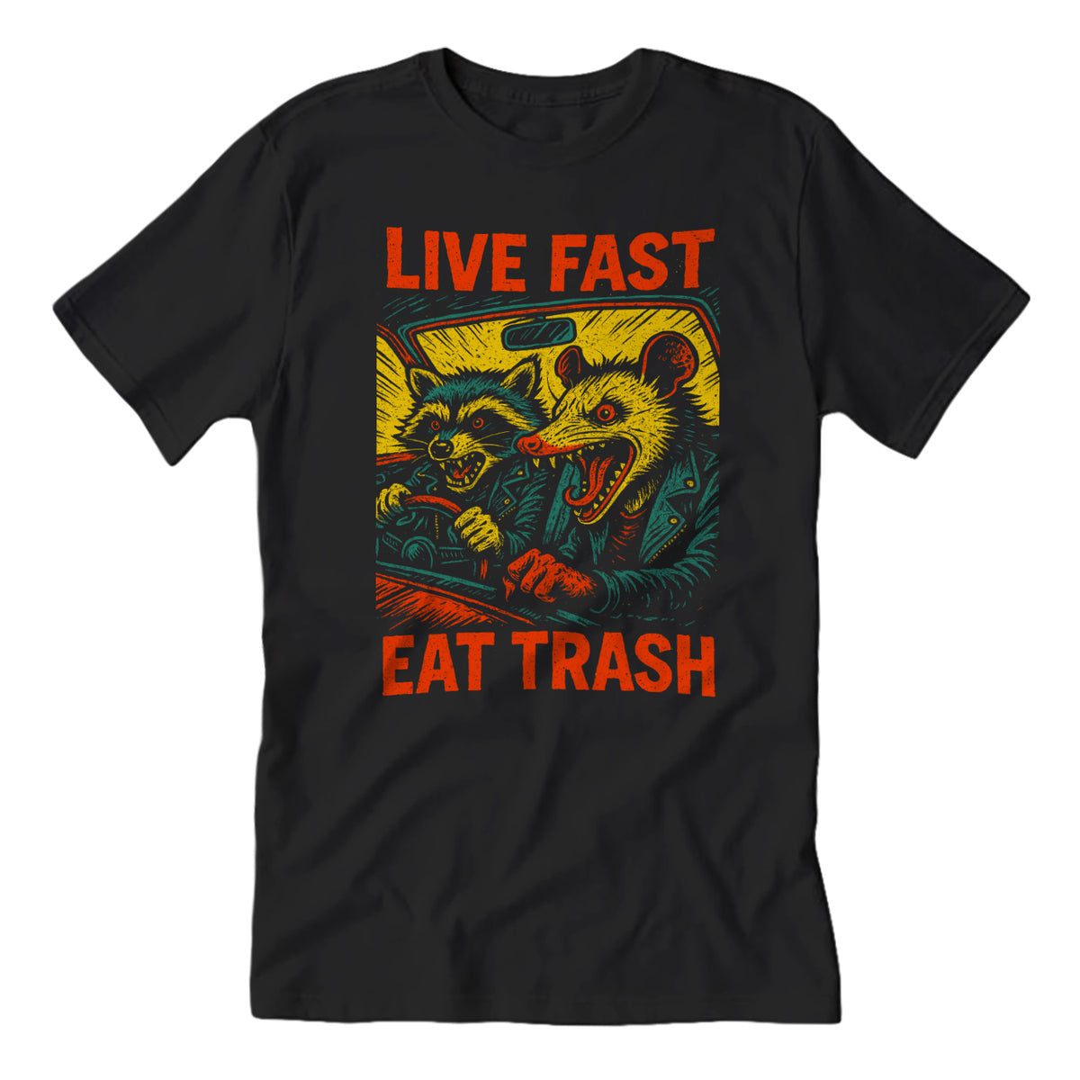 Wholesale ​Live Fast Eat Trash T-Shirt - Shady Front