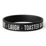 Wholesale ​Live Laugh Toaster Bath Silicone Wristband - Shady Front