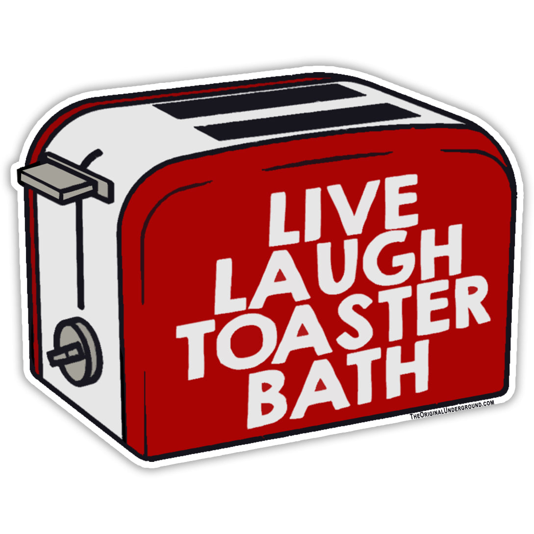 Wholesale ​Live Laugh Toaster Bath Sticker - Shady Front