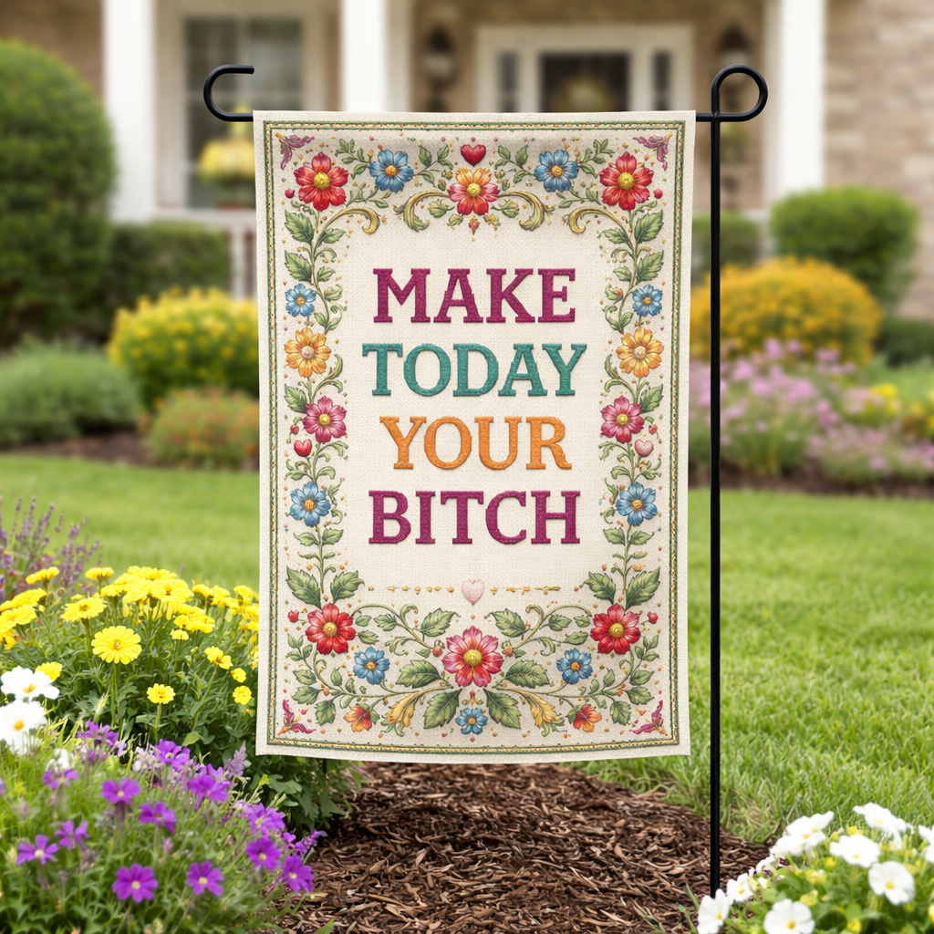 Wholesale ​Make Today Your B - ch Garden Flag - Shady Front
