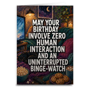 Wholesale ​Zero Human Interaction Funny Introvert Birthday Card - Shady Front