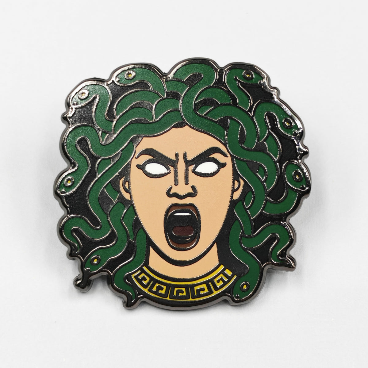 Wholesale ​Medusa Enamel Pin - Shady Front
