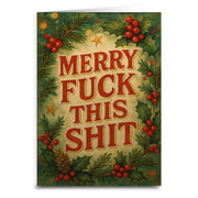 Wholesale ​Merry F-ck This Sh-t Christmas Card - Shady Front