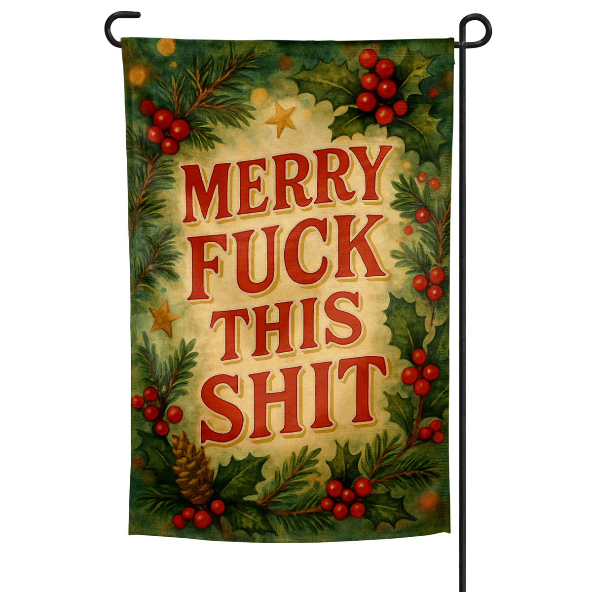 Wholesale ​Merry F-ck This Sh-t Garden Flag - Shady Front