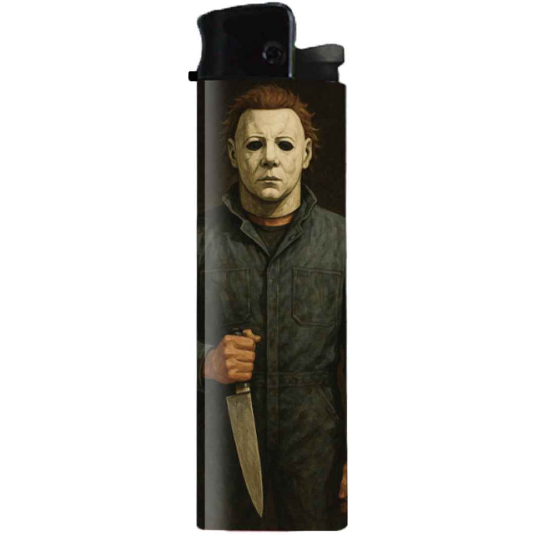 Wholesale ​Michael Says Happy Halloween Lighter - Shady Front
