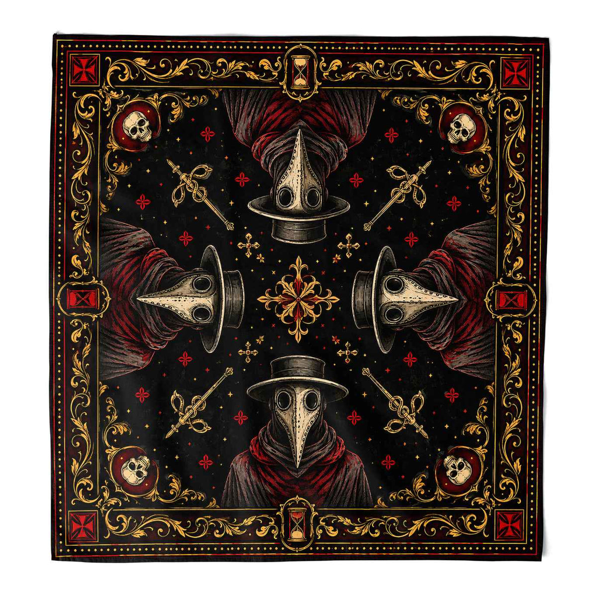 Wholesale ​Momento Mori Bandana - Shady Front