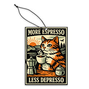Wholesale ​More Espresso Less Depresso Air Freshener - Shady Front