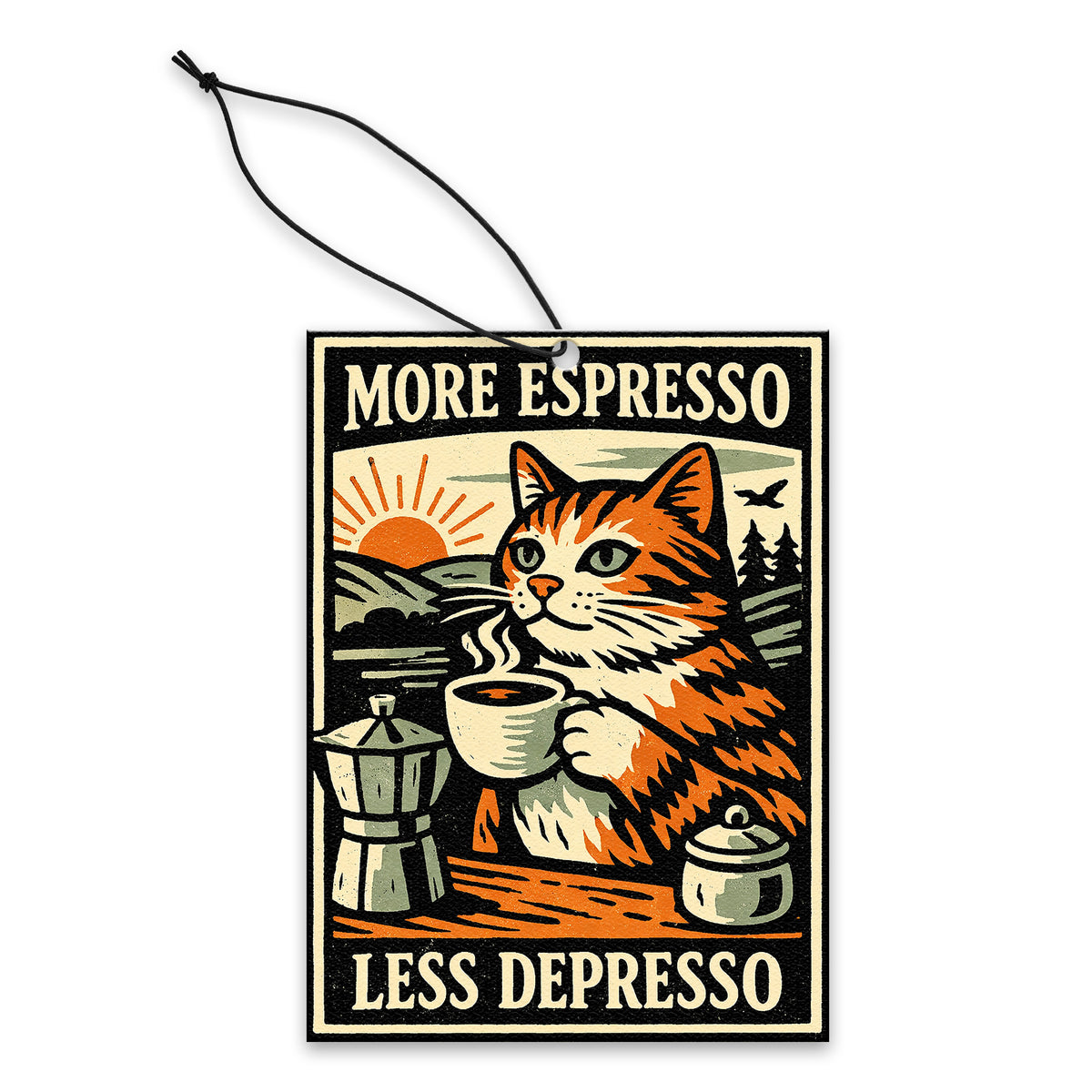 Wholesale ​More Espresso Less Depresso Air Freshener - Shady Front
