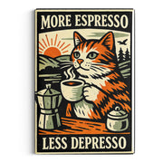 Wholesale ​More Espresso Less Depresso Fridge Magnet - Shady Front