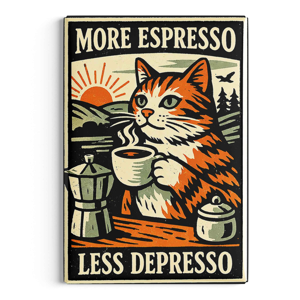 Wholesale ​More Espresso Less Depresso Fridge Magnet - Shady Front