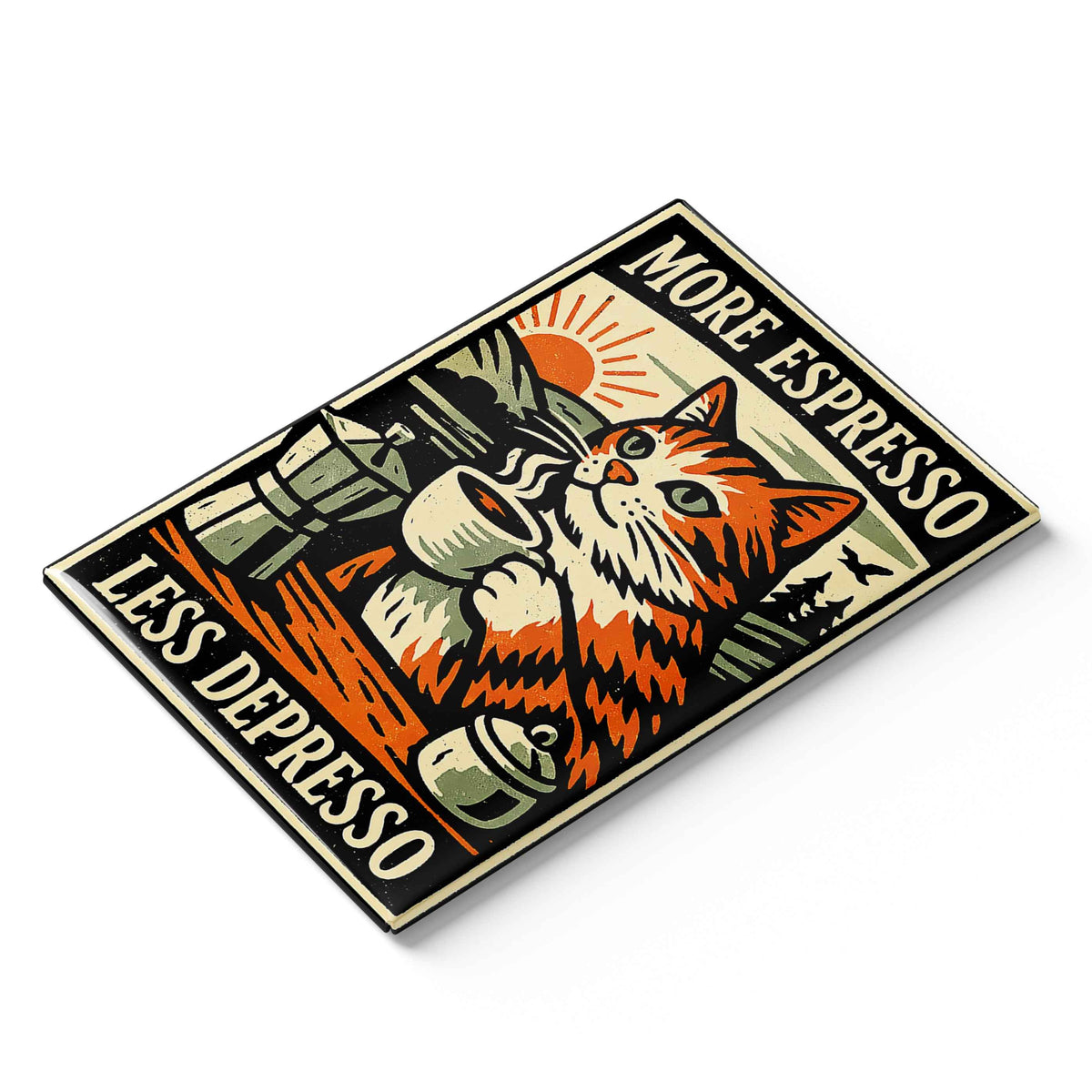 Wholesale ​More Espresso Less Depresso Fridge Magnet - Shady Front