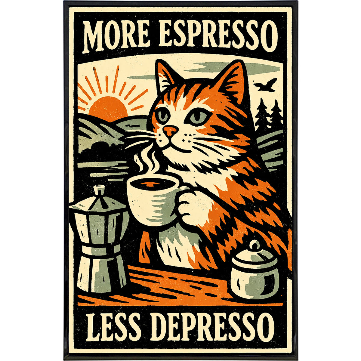 Wholesale ​More Espresso Less Depresso Print - Shady Front