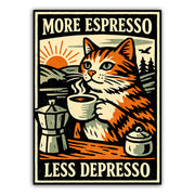 Wholesale ​More Espresso, Less Depresso Sticker - Shady Front