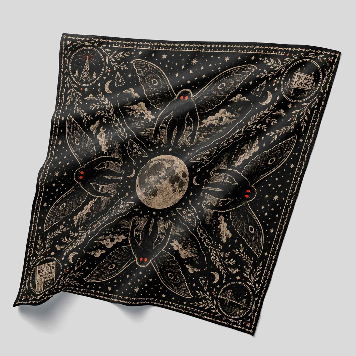 Wholesale ​Mothman Bandana - Shady Front