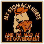 Wholesale ​My Stomach Hurts and I'm Mad at the Government Flexible Magnet - Shady Front