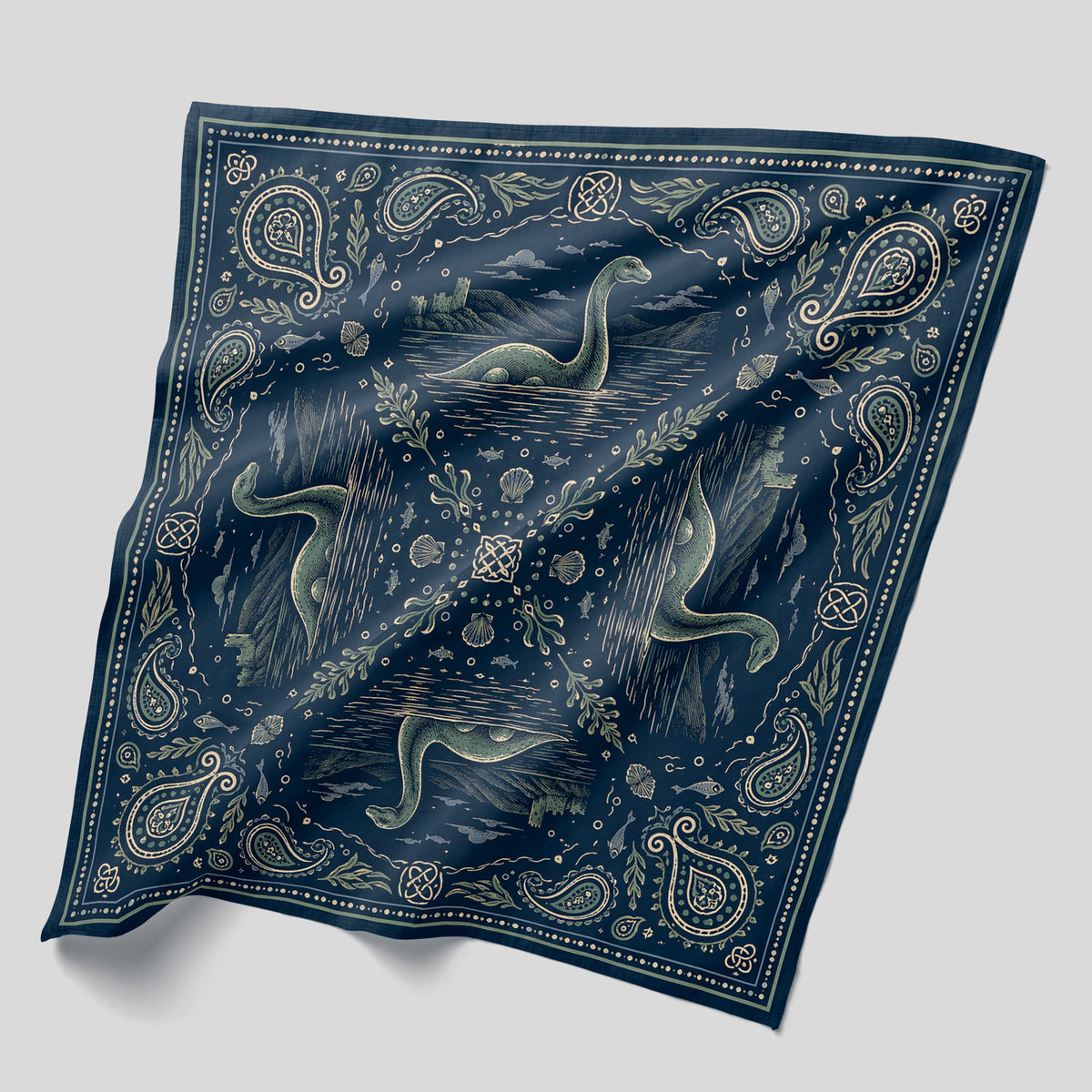 Wholesale ​Nessie Nights Bandana - Shady Front
