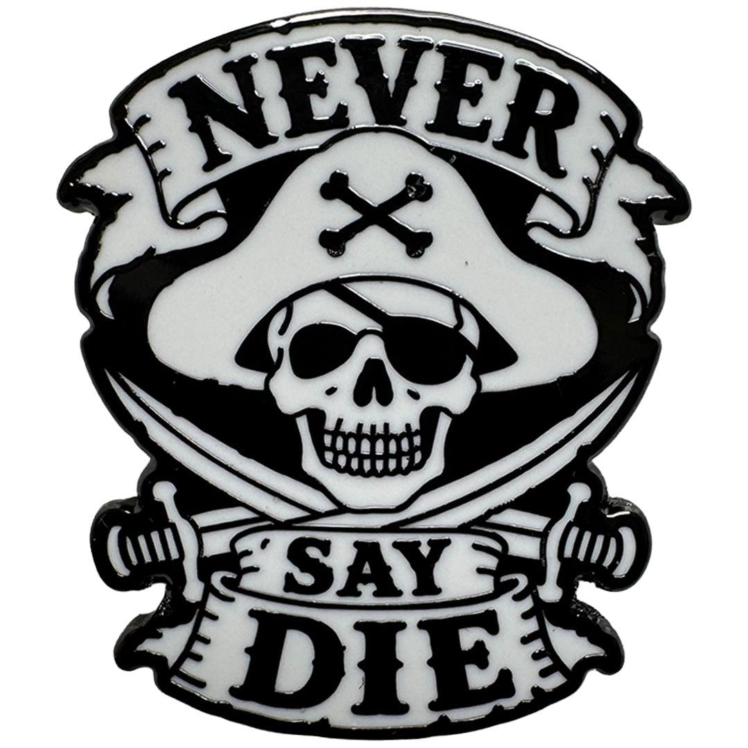 Wholesale ​Never Say Die Enamel Pin - Shady Front