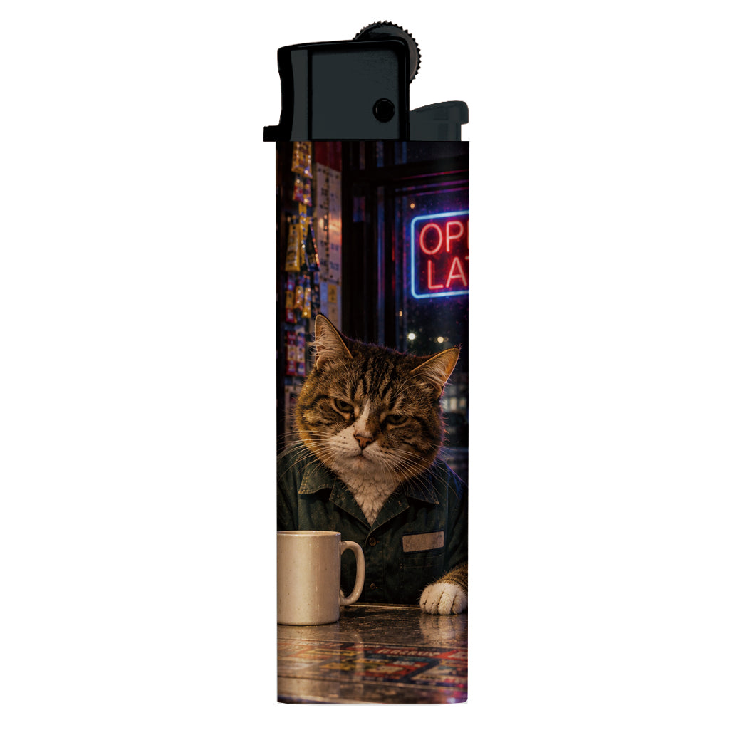 Wholesale Nightshift Cat Lighter - Shady Front