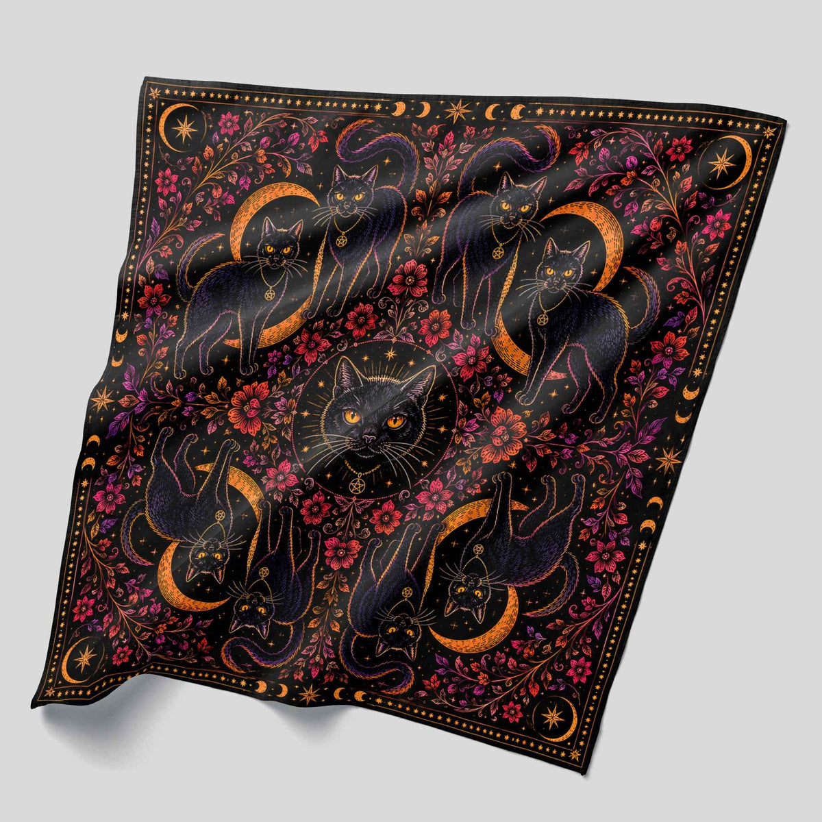 Wholesale ​Nine Lives Bandana - Shady Front