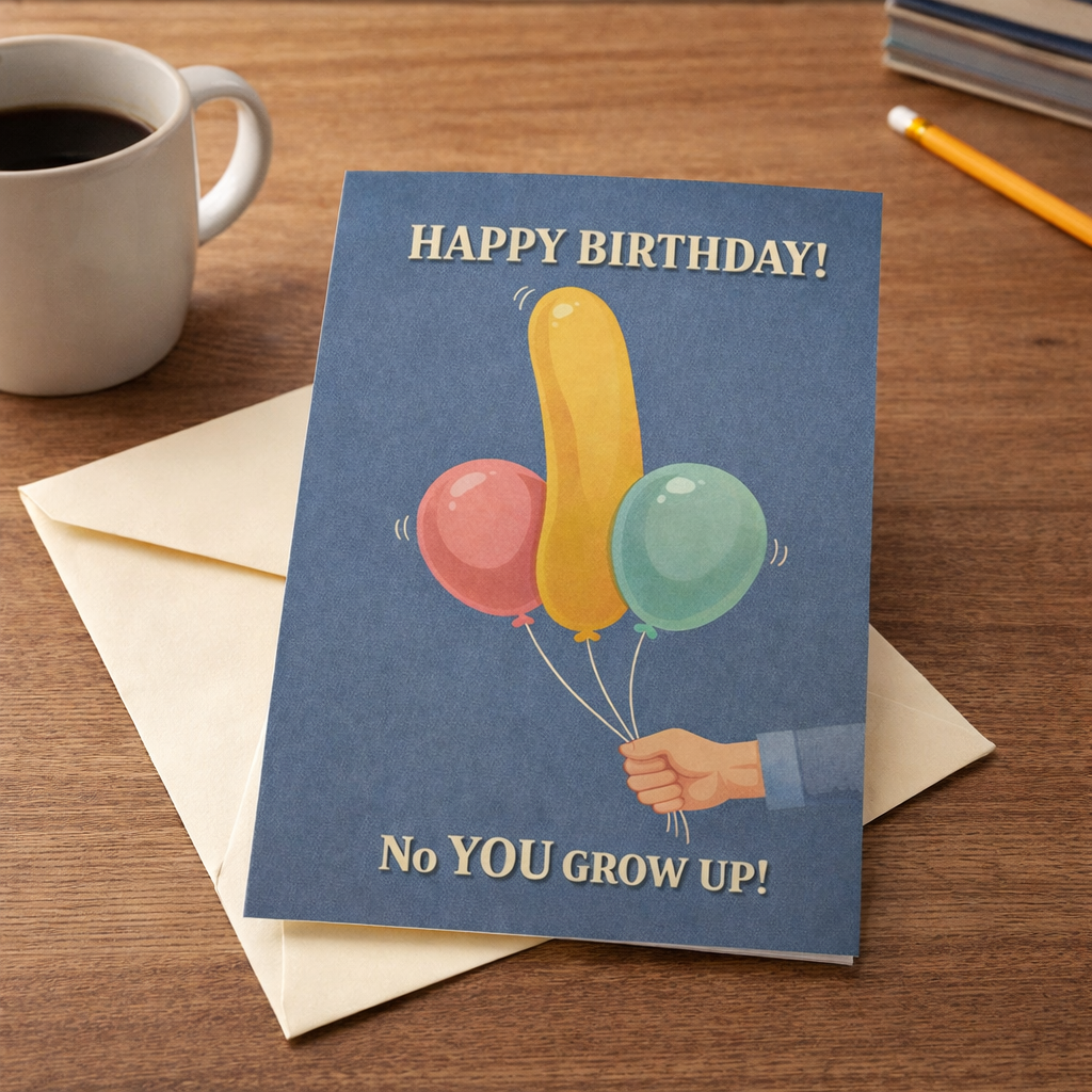 Wholesale ​No You Grow Up Birthday Card - Shady Front