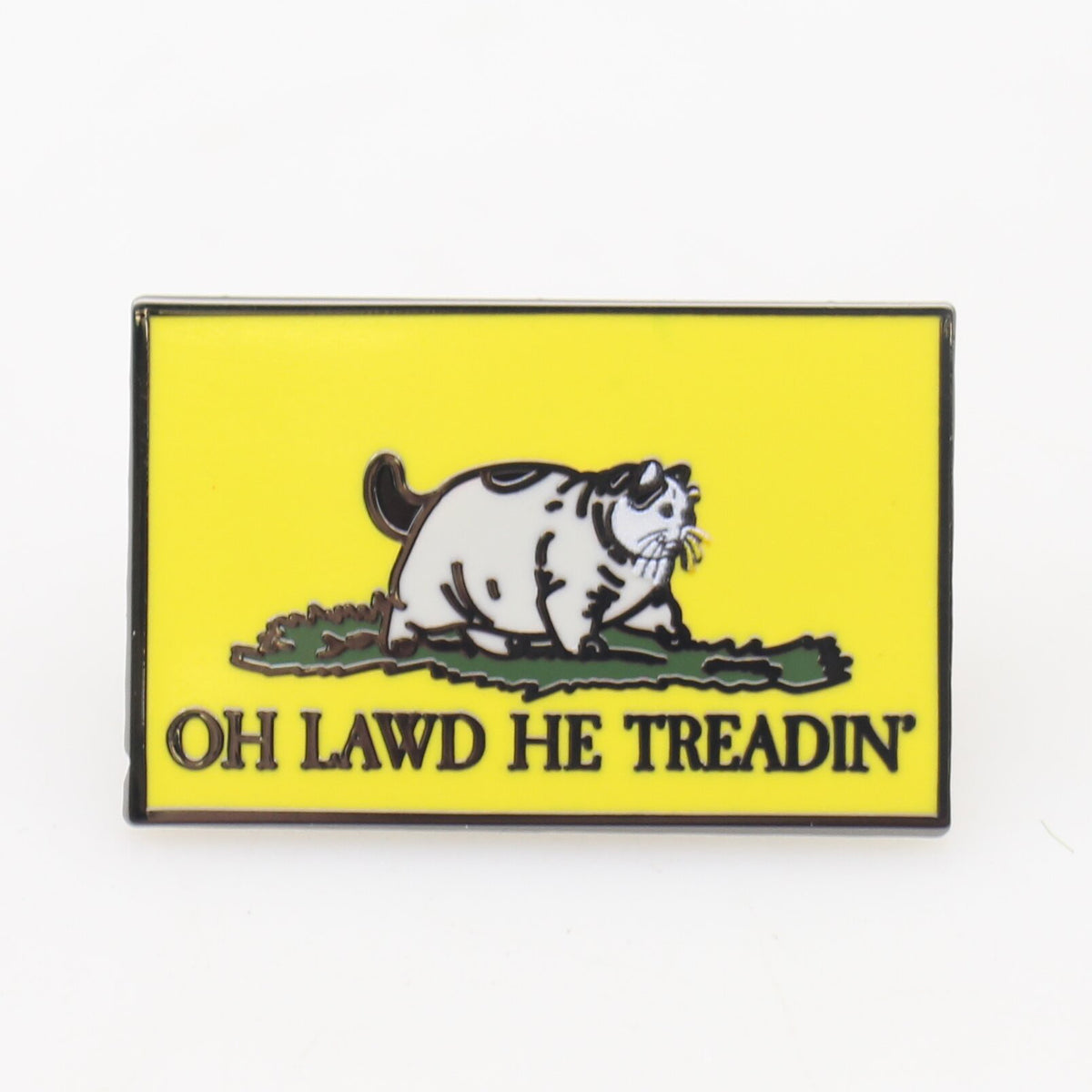 Wholesale ​Oh Lawd He Treadin' Enamel Pin - Shady Front