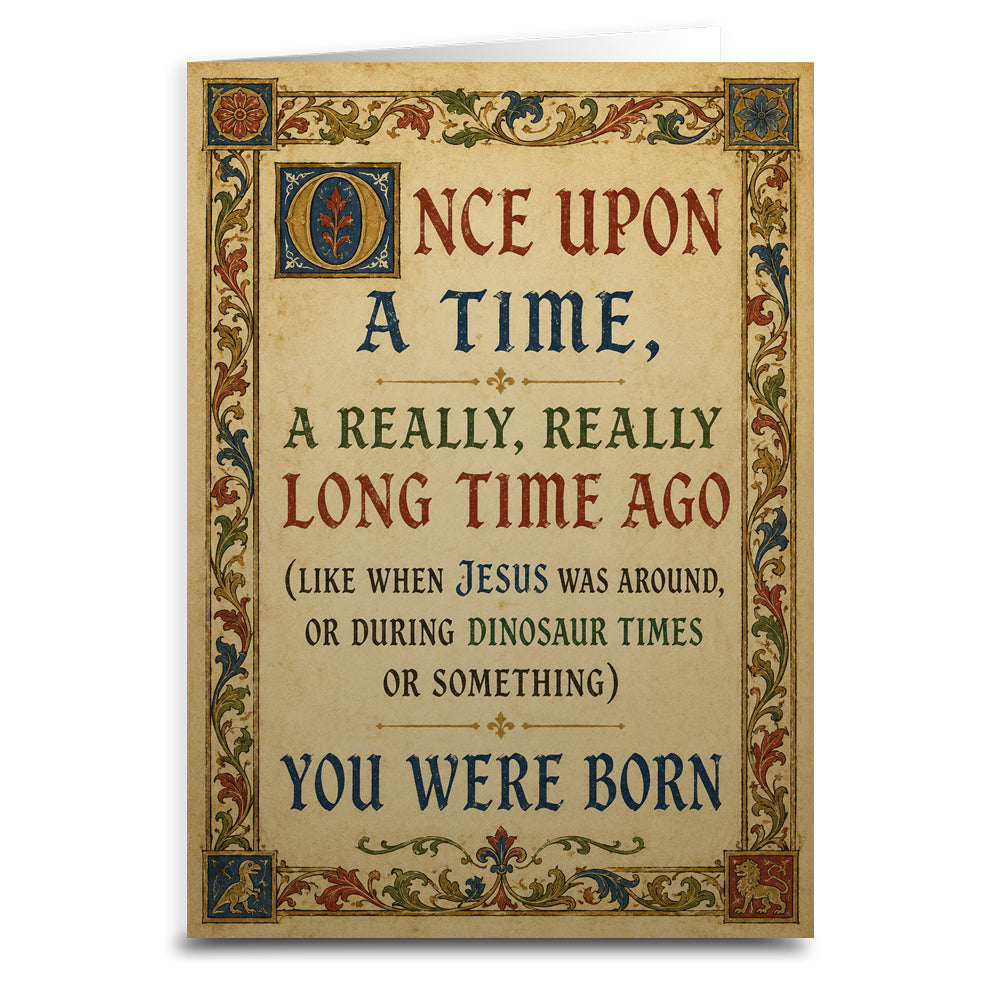 Wholesale ​Once Upon a Time You Were Born Birthday Card - Shady Front