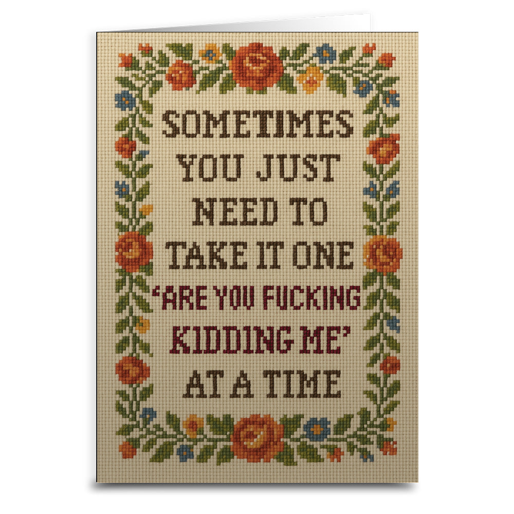 Wholesale ​One "Are You F - king Kidding Me" at a Time Greeting Card - Shady Front