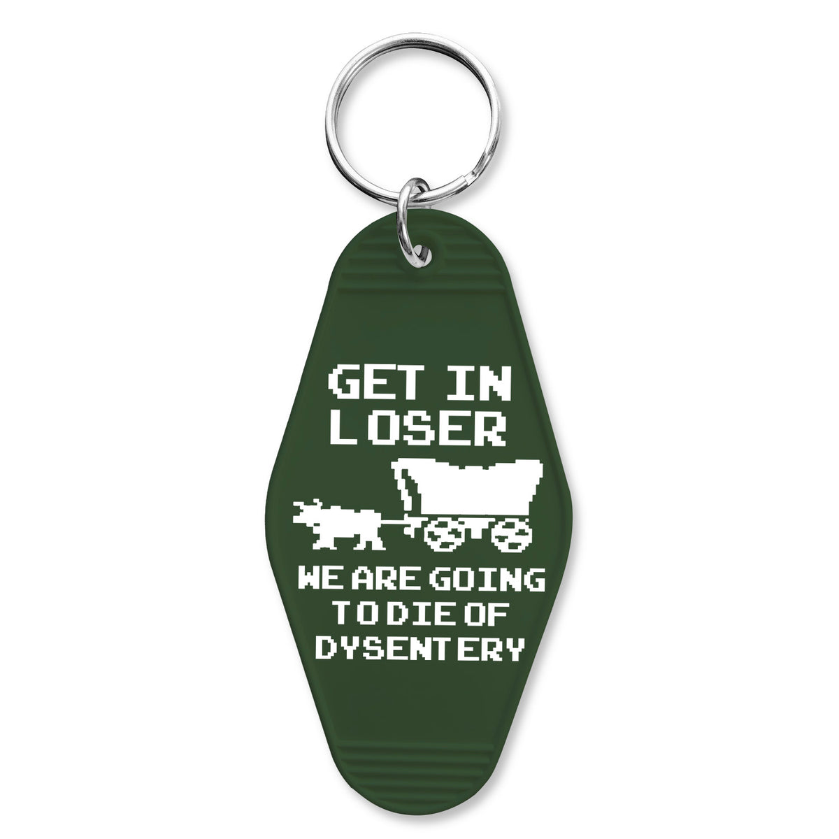 Wholesale ​Oregon Trail "Going to Die of Dysentery" Room Keychain - Shady Front