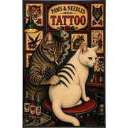 Wholesale ​Paws and Needles Tattoo Print - Shady Front