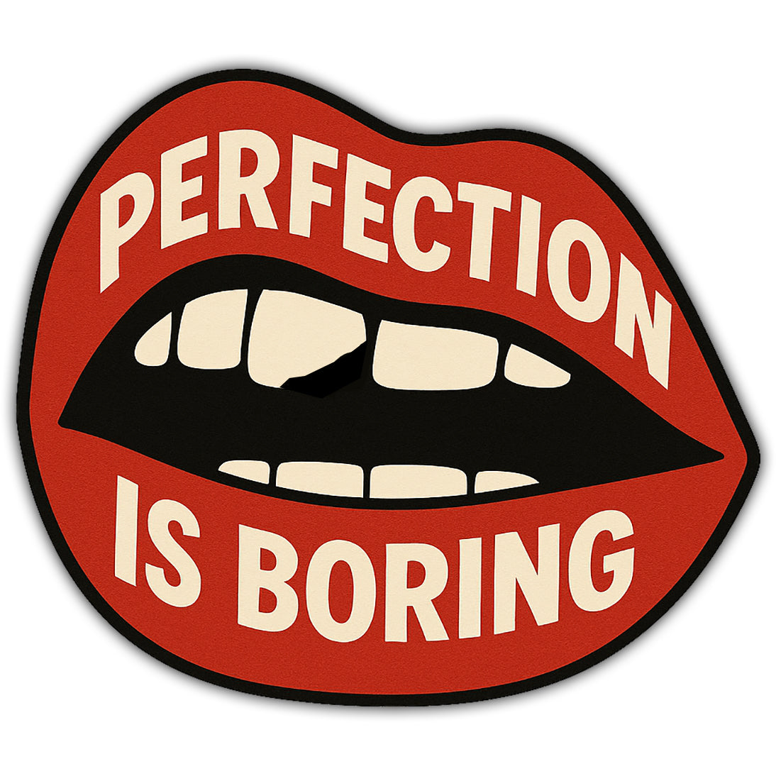 Wholesale ​Perfection Is Boring Sticker - Shady Front