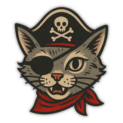 Wholesale ​Pirate Cat Flexible Magnet - Shady Front