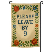 Wholesale ​Please Leave By 9 Garden Flag - Shady Front