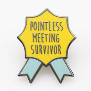 Wholesale ​Pointless Meeting Survivor Enamel Pin - Shady Front