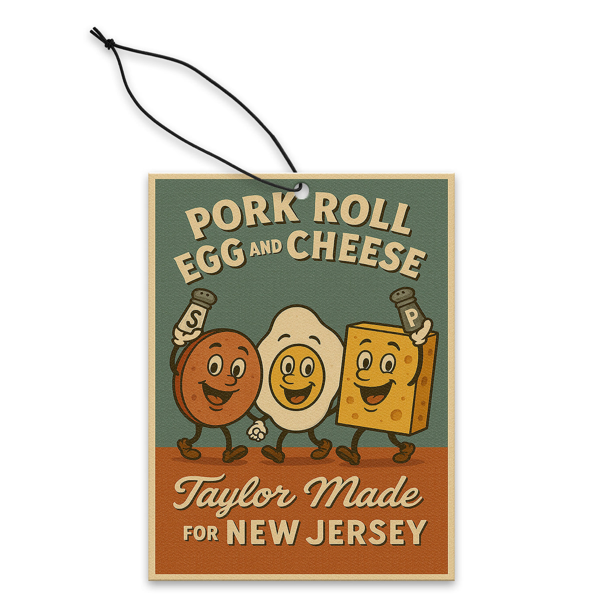 Wholesale ​Pork Roll Egg and Cheese Taylor Made Air Freshener - Shady Front
