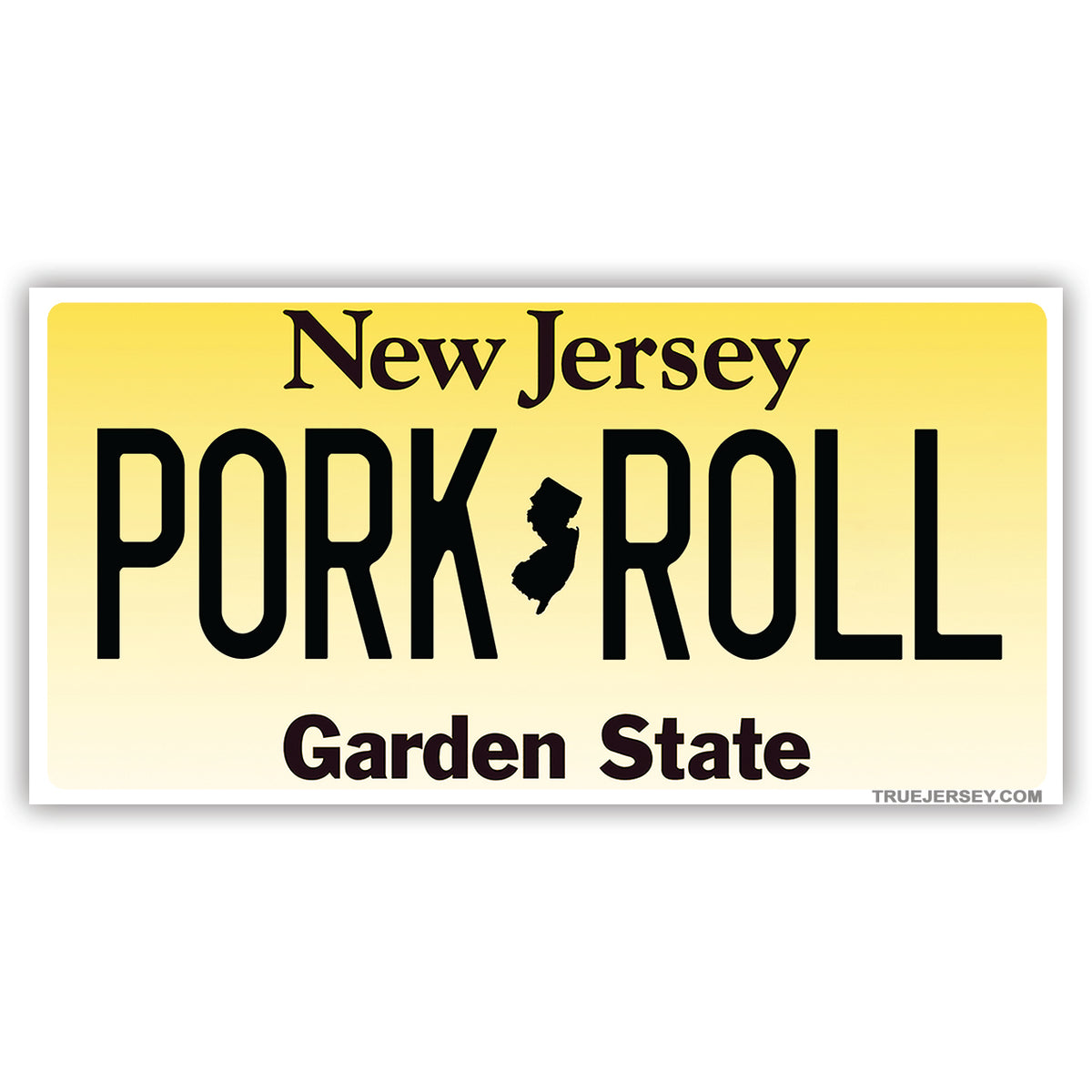 Wholesale ​Pork Roll License Plate Sticker - Shady Front