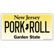 Wholesale ​Pork Roll License Plate Sticker - Shady Front