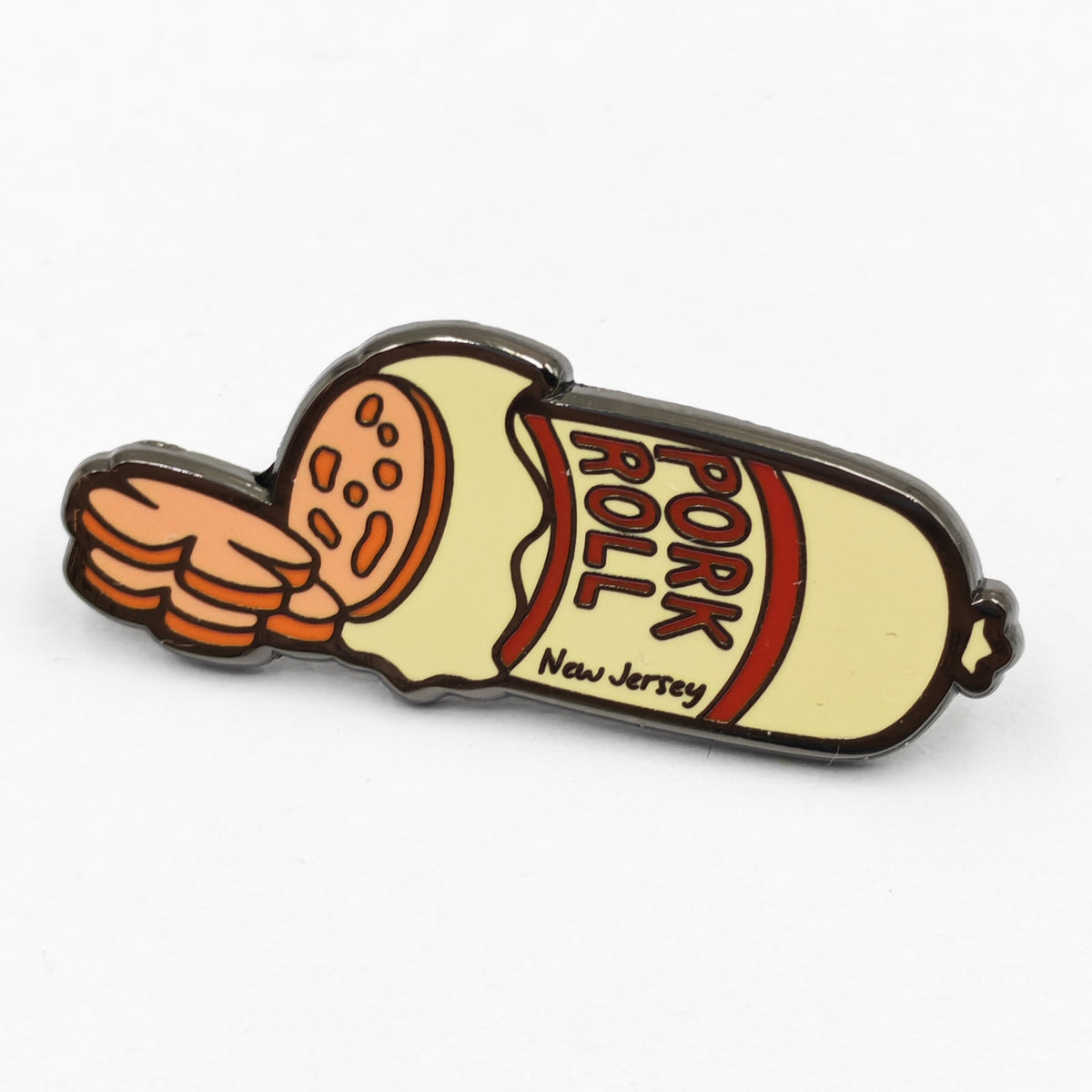 Wholesale ​Pork Roll by the Roll Enamel Pin - Shady Front