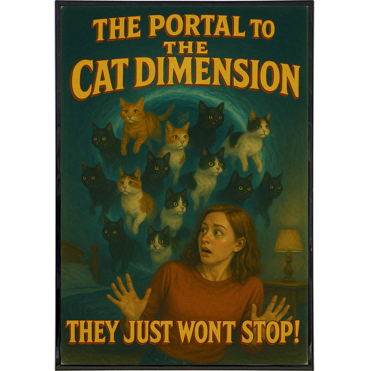 Wholesale ​Portal to the Cat Dimension Poster Print - Shady Front