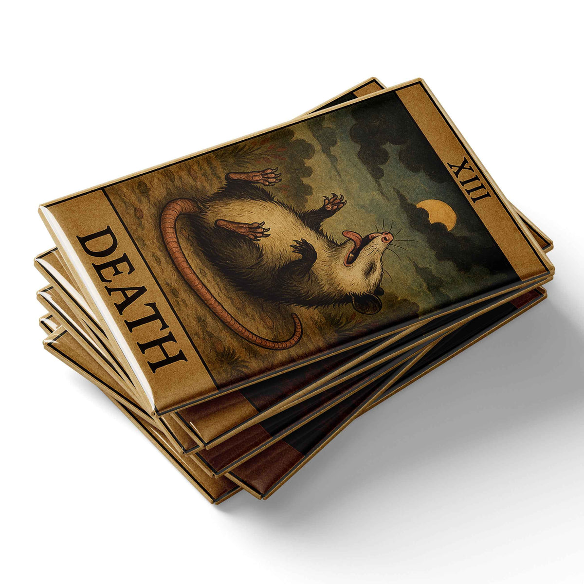 Wholesale ​Possum Playing Death Tarot Fridge Magnet - Shady Front