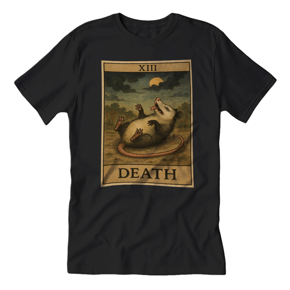 Wholesale ​Possum Playing Death Tarot T-Shirt - Shady Front