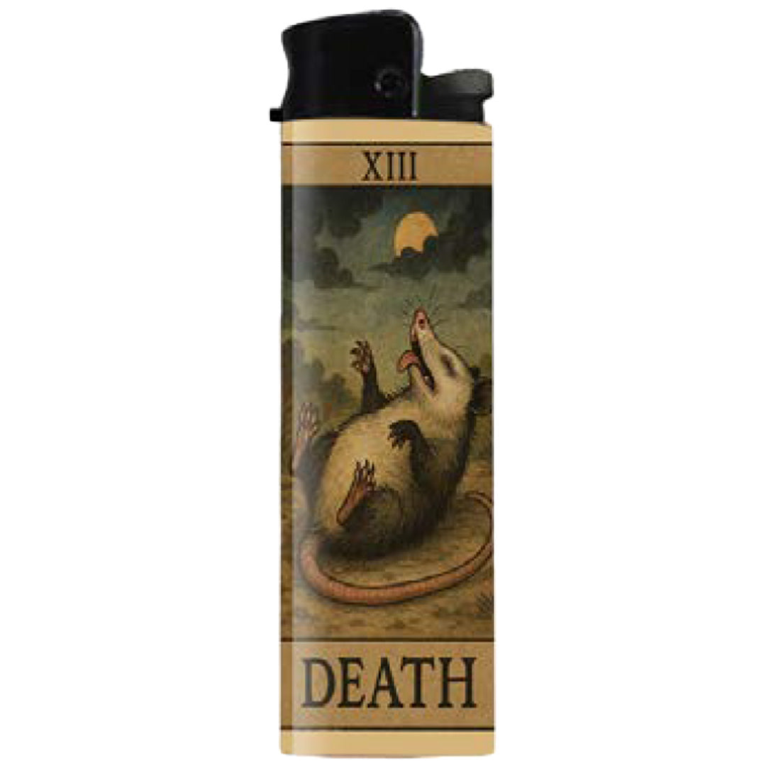 Wholesale ​Possum Playing Death Tarot Lighter - Shady Front