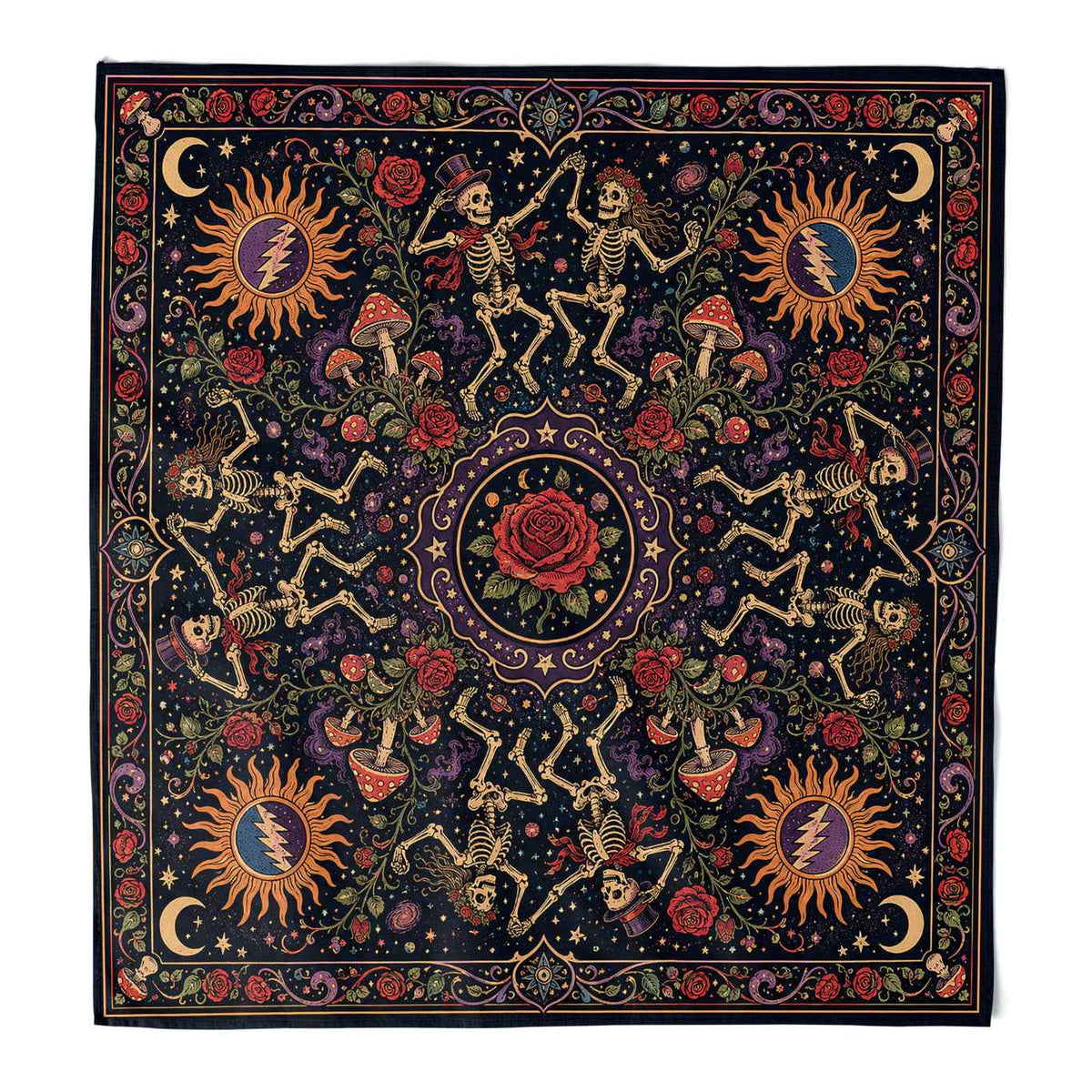 Wholesale ​Psychedelic Ramble Bandana - Shady Front