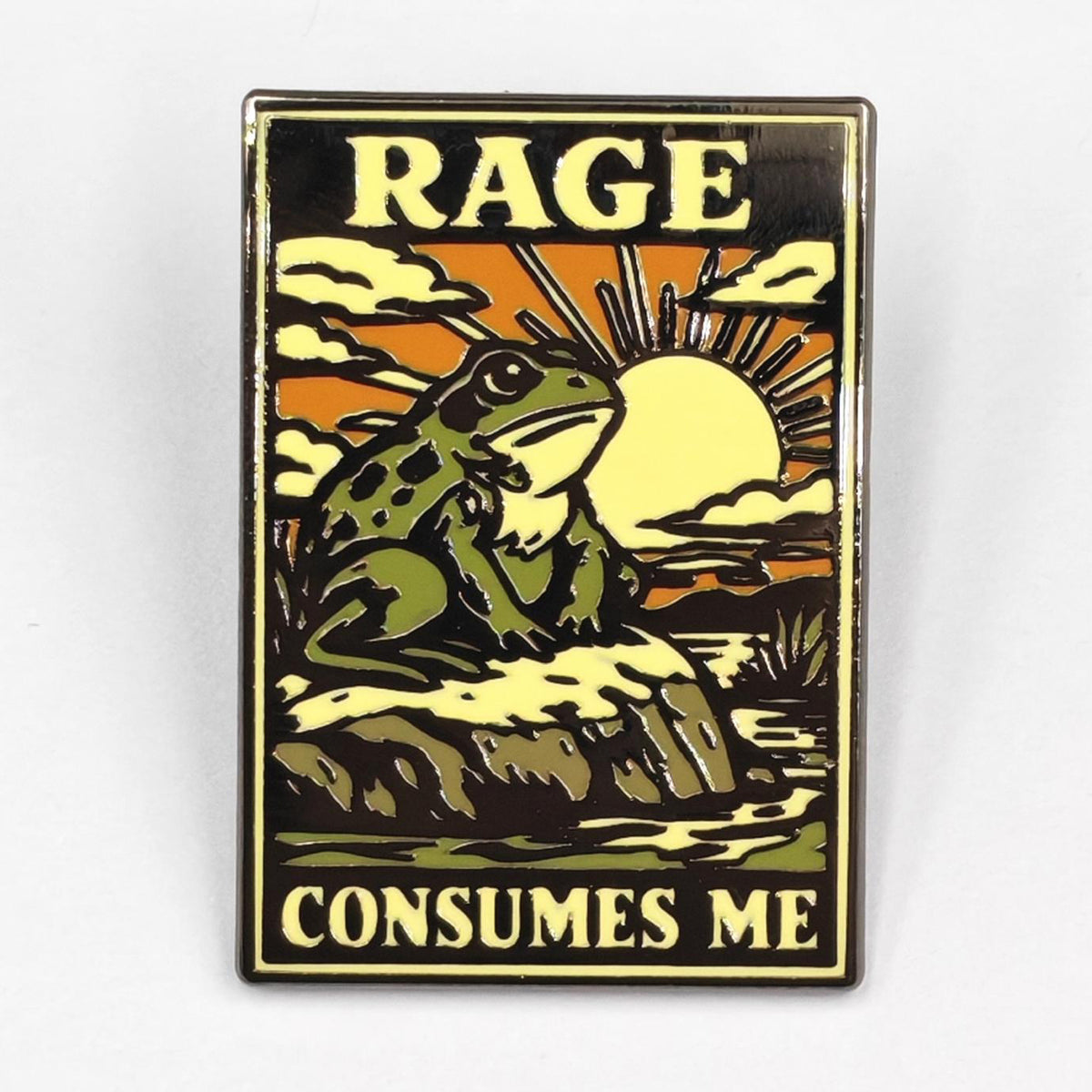 Wholesale ​Rage Consumes Me Enamel Pin - Shady Front