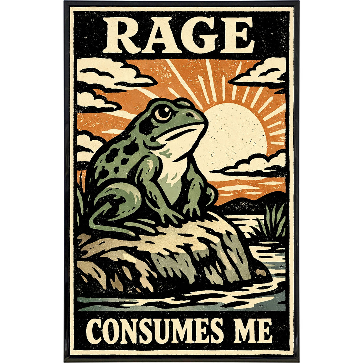 Wholesale ​Rage Consumes Me Print - Shady Front