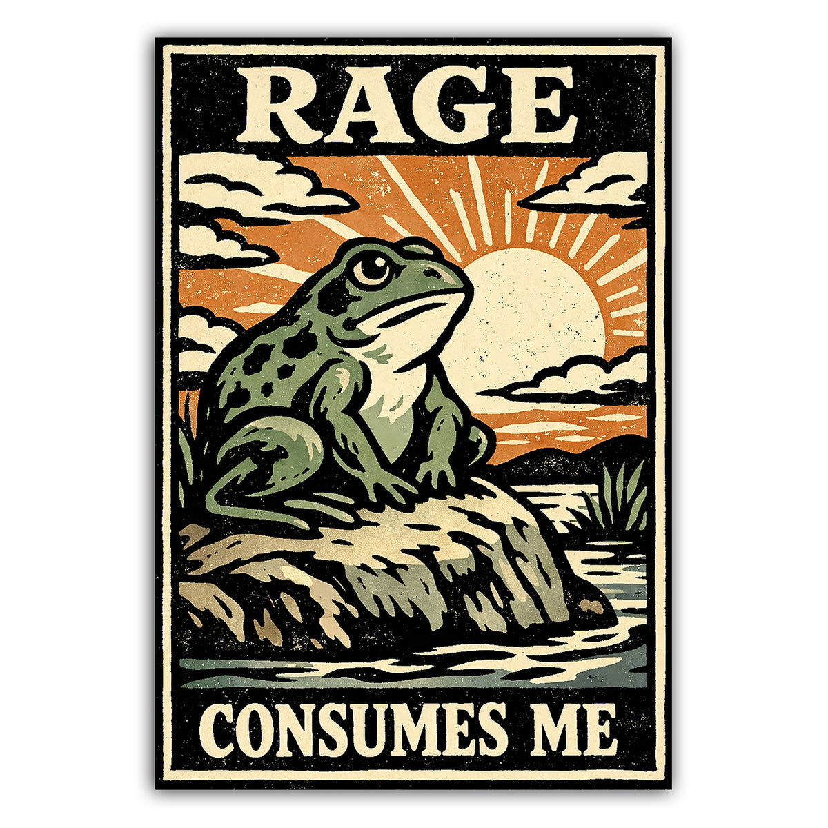 Wholesale ​Rage Consumes Me Sticker - Shady Front