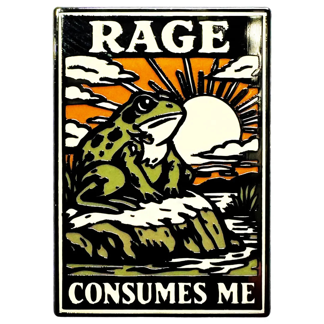 Wholesale ​Rage Consumes Me Enamel Pin - Shady Front