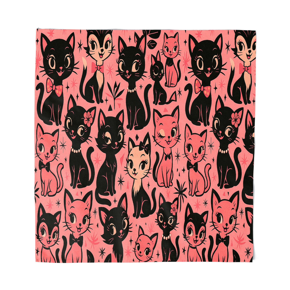Wholesale ​Retro Kitties Bandana - Shady Front
