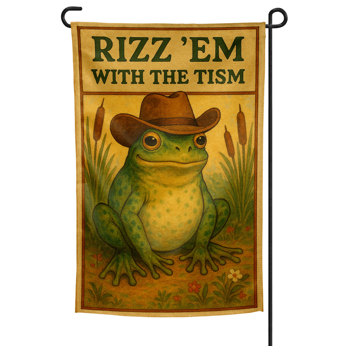 Wholesale ​Rizz 'Em With the Tism Garden Flag - Shady Front