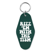 Wholesale ​Rizz 'Em With the Tism Keychain - Shady Front