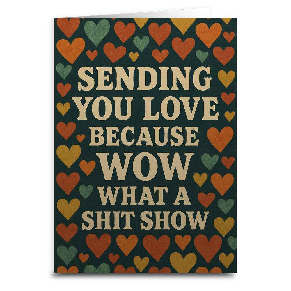 Wholesale ​Sending You Love Because Wow Greeting Card - Shady Front